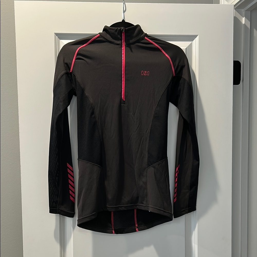 Helly Hansen Black and Pink Performance Top